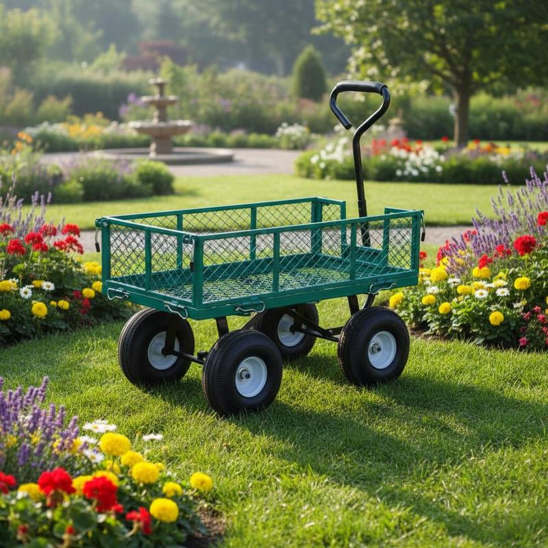 Heavy Equipment Work - Iron Utility Wagon 34 x 18