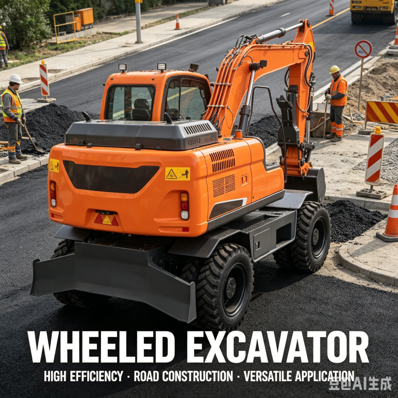 Heavy Equipment Work - Durable Wheel Mounted Excavator 30 Ton