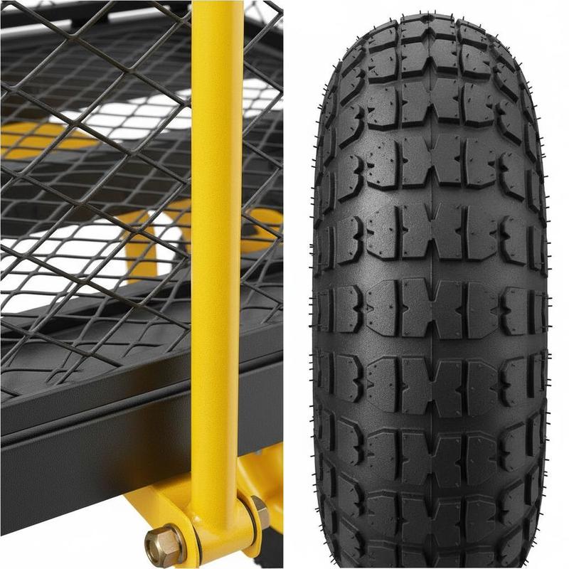 Steel Garden Cart 900 Lbs For  - Heavy Equipment Work 리뷰 및 가격