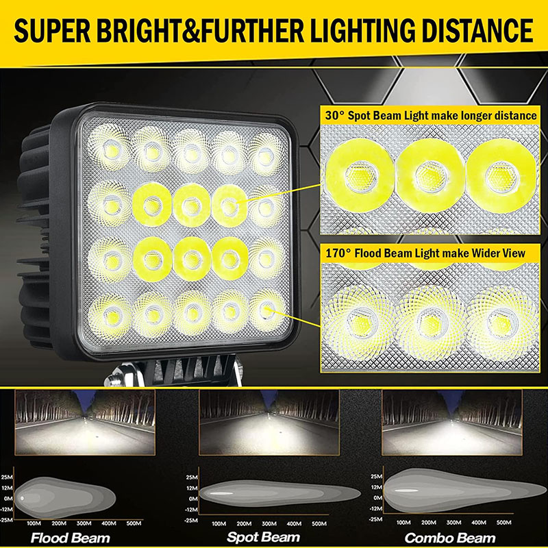 60W vehicle LED Work Light Spo - Heavy Equipment Work 리뷰 및 가격