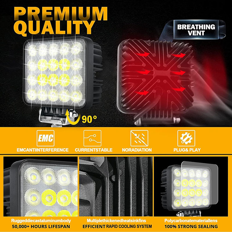 60W vehicle LED Work Light Spo - Heavy Equipment Work 리뷰 및 가격