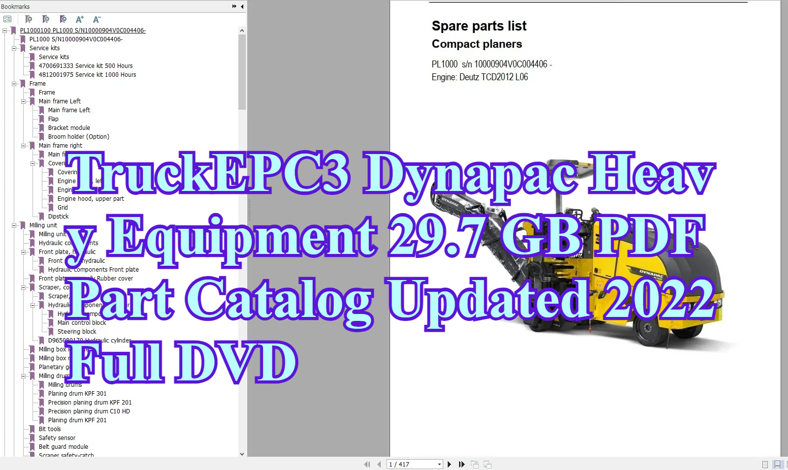 TruckEPC3 Dynapac Heavy Equipm - Heavy Equipment Pdf 리뷰 및 가격