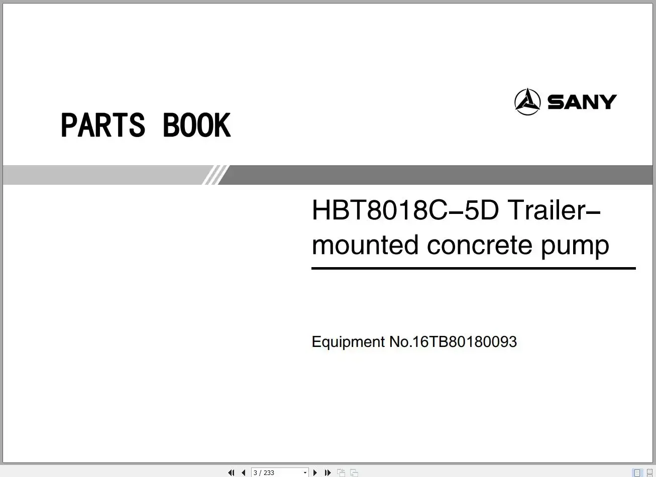 SpecDiag Sany Heavy Equipment  - Heavy Equipment Pdf 리뷰 및 가격