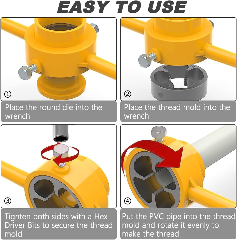 6pcs PVC Plastic Water Pipe Th - Pipe Threading Machine 리뷰 및 가격