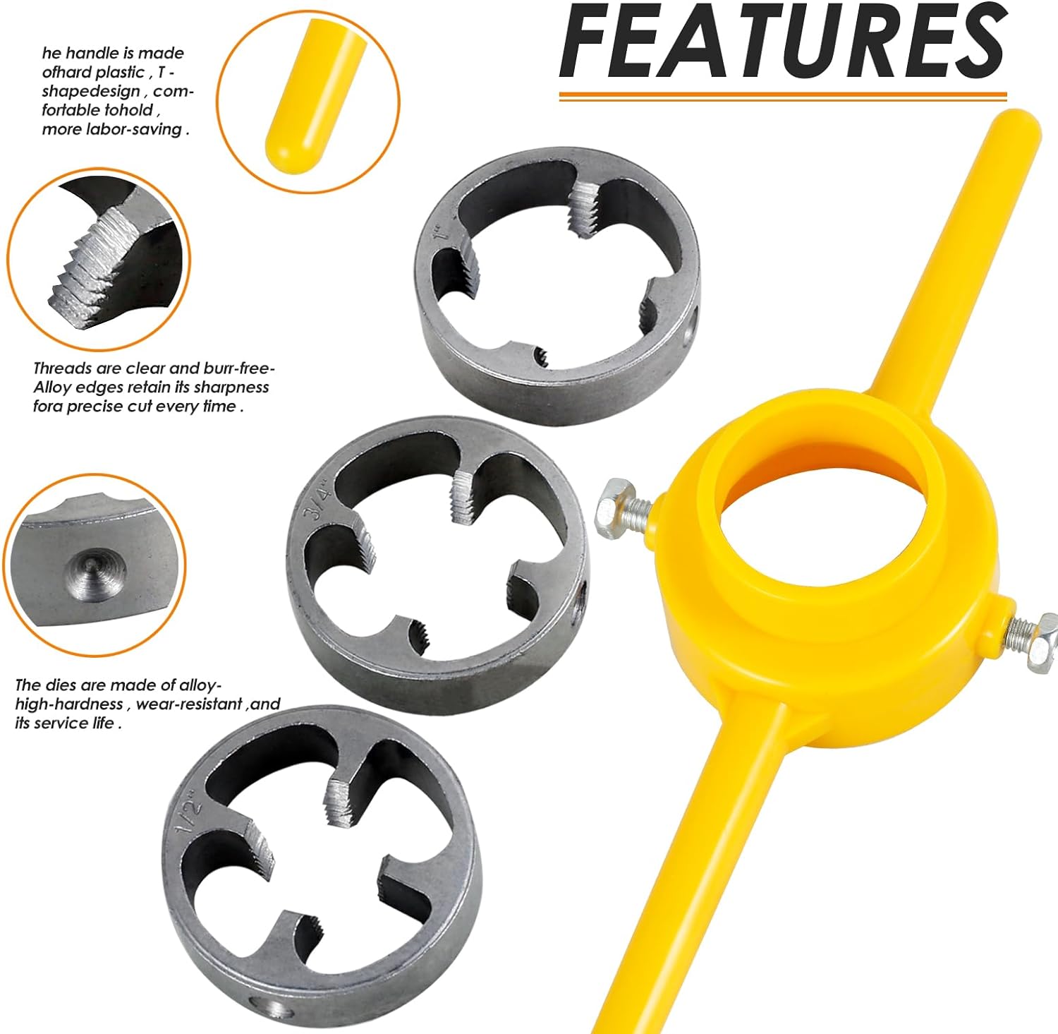 6pcs PVC Plastic Water Pipe Th - Pipe Threading Machine 리뷰 및 가격