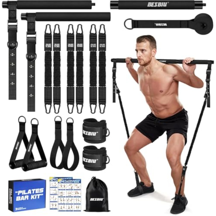 Pilates Bar Kit with Resistanc - Heavy Equipment Work 리뷰 및 가격