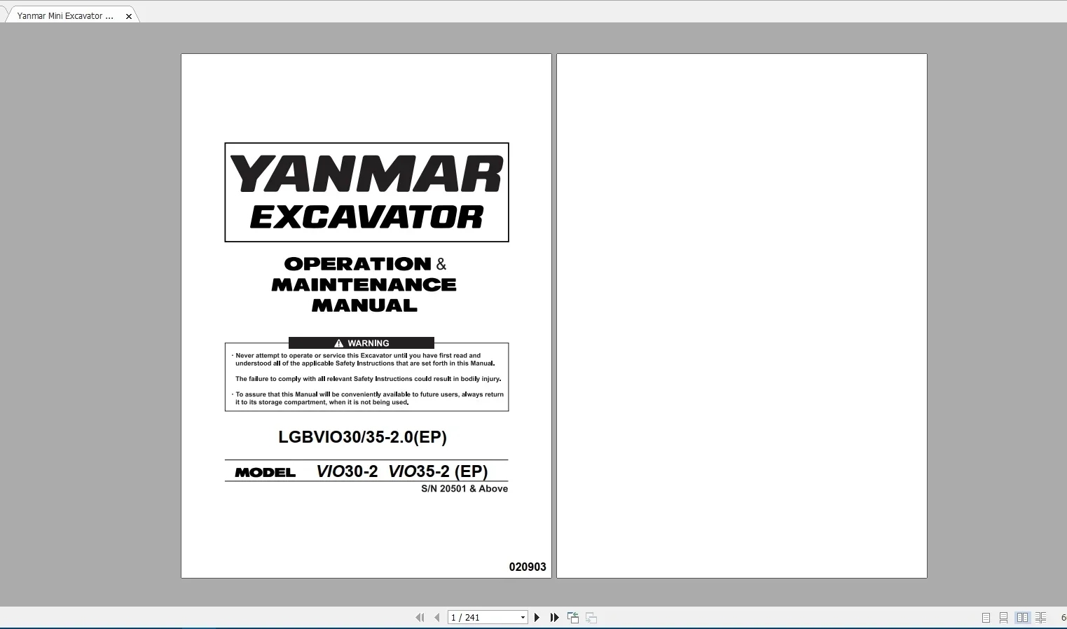 SpecDiag Yanmar Heavy Equipmen - Heavy Equipment Pdf 리뷰 및 가격