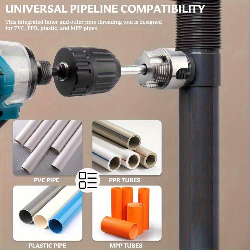 3pcs Heavy-Duty PVC/Plastic Pi - Pipe Threading Machine 리뷰 및 가격