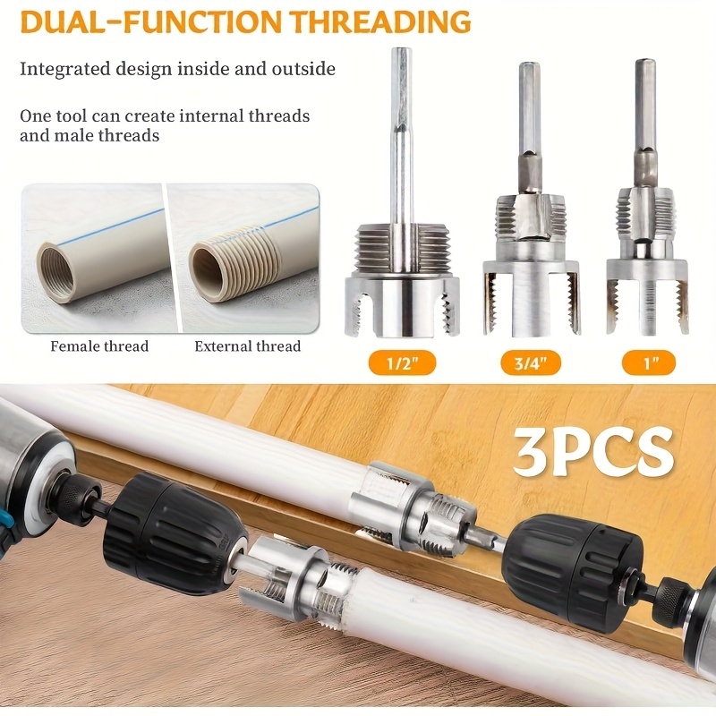 3pcs Heavy-Duty PVC/Plastic Pi - Pipe Threading Machine 리뷰 및 가격